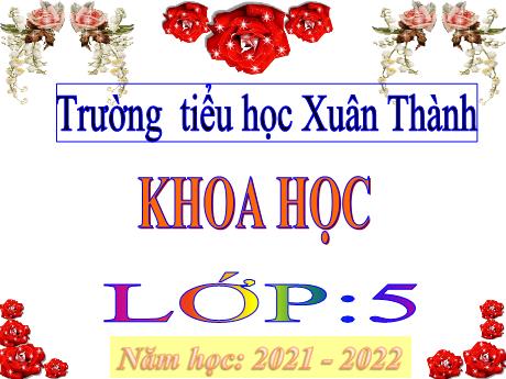 Bài giảng Khoa học 5 - Bài 11: Dùng thuốc an toàn - Năm học 2021-2022 - Phạm Thị Hương Giang