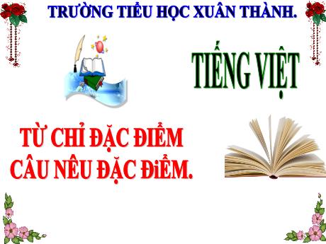 Bài giảng Tiếng Việt 3 (Kết nối tri thức) - Bài: Từ chỉ đặc điểm câu nêu đặc điểm - Năm học 2024-2025 - Trần Thị Nga