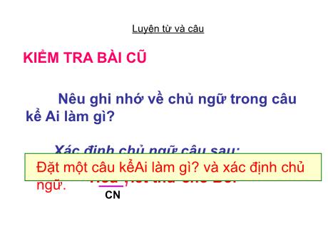 Bài giảng Tiếng Việt 4 - Bài (Luyện từ và câu): Mở rộng vốn từ tài năng - Phạm Thị Hương Giang