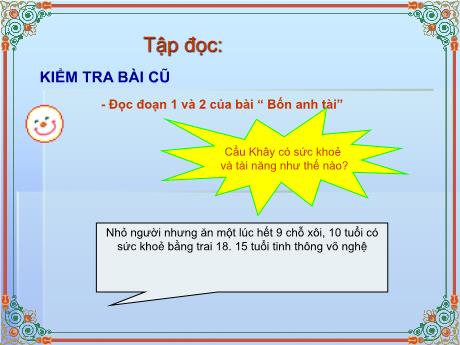 Bài giảng Tiếng Việt 4 - Bài (Tập đọc): Câu chuyên về loài người - Phạm Thị Hương Giang