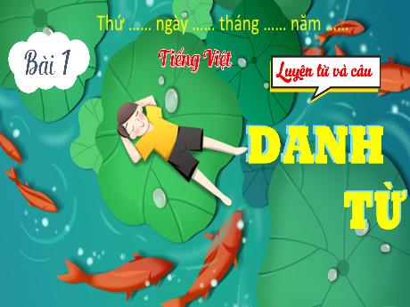 Bài giảng Tiếng Việt 4 (Kết nối tri thức) - Bài 1 (Luyện từ và câu): Danh từ - Năm học 2023-2024 - Phạm Thị Hương Giang