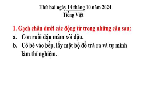 Bài giảng Tiếng Việt 4 (Kết nối tri thức) - Bài (Luyện từ và câu): Luyện tập về động từ - Năm học 2024-2025 - Phan Đình Khôi