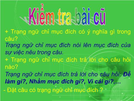Bài giảng Tiếng Việt Lớp 4 - Bài (Luyện từ và câu): Mở rộng vốn từ Lạc quan và yêu đời