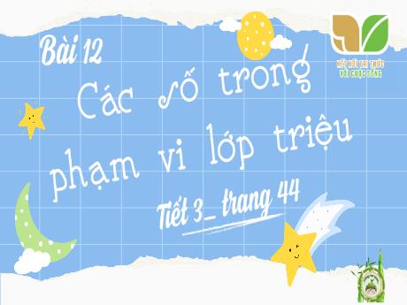 Bài giảng Toán 4 (Kết nối tri thức) - Bài 12: Các số trong phạm vi lớp triệu (Tiết 3) - Năm học 2023-2024 - Phan Đình Khôi