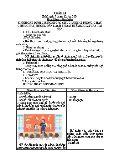 Giáo án Tiếng Việt + Toán Lớp 2 (Kết nối tri thức) - Tuần 14 - Năm học 2024-2025 - Hoàng Thi Thơ