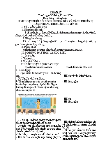 Giáo án Tiếng Việt + Toán Lớp 2 (Kết nối tri thức) - Tuần 17 - Năm học 2024-2025 - Hoàng Thi Thơ