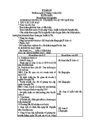 Giáo án Tiếng Việt + Toán Lớp 2 (Kết nối tri thức) - Tuần 19 - Năm học 2022-2023 - Hoàng Thi Thơ
