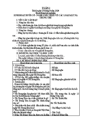 Giáo án Tiếng Việt + Toán Lớp 2 (Kết nối tri thức) - Tuần 2 - Năm học 2024-2025 - Hoàng Thi Thơ