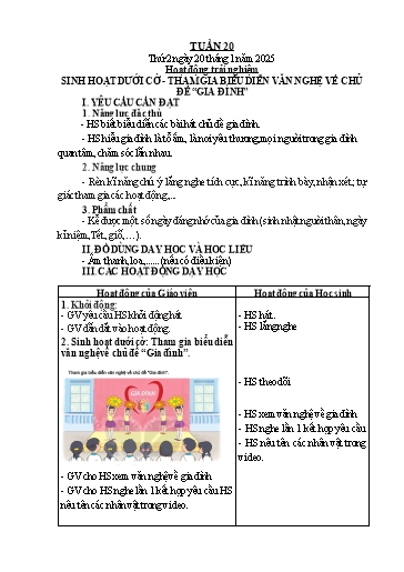 Giáo án Tiếng Việt + Toán Lớp 2 (Kết nối tri thức) - Tuần 20 - Năm học 2024-2025 - Hoàng Thi Thơ