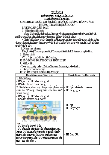 Giáo án Tiếng Việt + Toán Lớp 2 (Kết nối tri thức) - Tuần 25 - Năm học 2024-2025 - Hoàng Thi Thơ