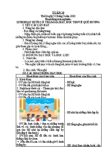 Giáo án Tiếng Việt + Toán Lớp 2 (Kết nối tri thức) - Tuần 29 - Năm học 2024-2025 - Hoàng Thi Thơ