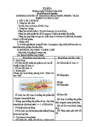 Giáo án Tiếng Việt + Toán Lớp 2 (Kết nối tri thức) - Tuần 4 - Năm học 2024-2025 - Hoàng Thi Thơ