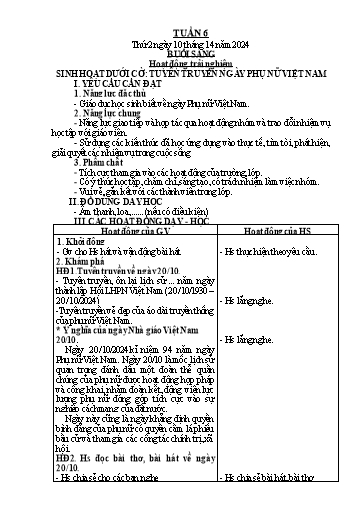 Giáo án Tiếng Việt + Toán Lớp 2 (Kết nối tri thức) - Tuần 6 - Năm học 2024-2025 - Hoàng Thi Thơ