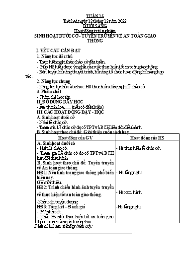 Kế hoạch bài dạy Tiếng Việt + Toán 2 (Kết nối tri thức) - Tuần 15 - Năm học 2022-2023 - Dương Thị Nga