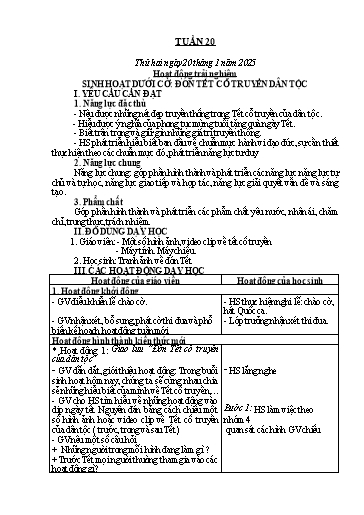 Kế hoạch bài dạy Tiếng Việt + Toán 2 (Kết nối tri thức) - Tuần 20 - Năm học 2024-2025 - Dương Thị Nga
