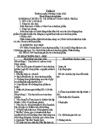 Kế hoạch bài dạy Tiếng Việt + Toán 2 (Kết nối tri thức) - Tuần 24 - Năm học 2024-2025 - Dương Thị Nga