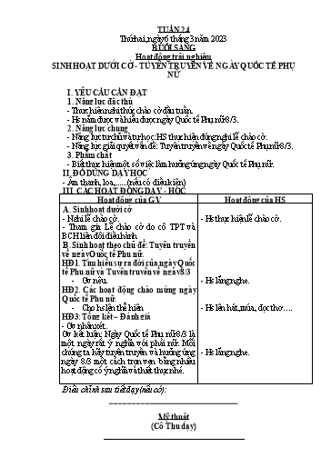 Kế hoạch bài dạy Tiếng Việt + Toán 2 (Kết nối tri thức) - Tuần 24 - Năm học 2022-2023 - Dương Thị Nga