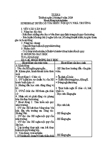 Kế hoạch bài dạy Tiếng Việt + Toán 2 (Kết nối tri thức) - Tuần 3 - Năm học 2024-2025 - Dương Thị Nga