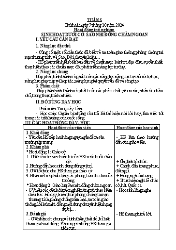 Kế hoạch bài dạy Tiếng Việt + Toán 2 (Kết nối tri thức) - Tuần 5 - Năm học 2024-2025 - Dương Thị Nga
