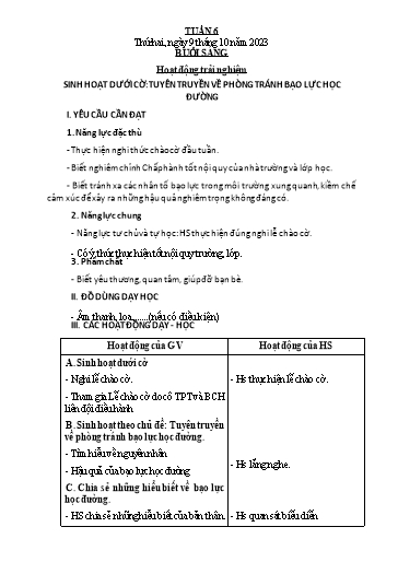 Kế hoạch bài dạy Tiếng Việt + Toán 2 (Kết nối tri thức) - Tuần 6 - Năm học 2023-2024 - Dương Thị Nga