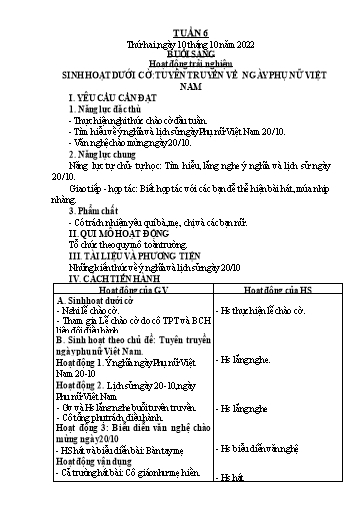 Kế hoạch bài dạy Tiếng Việt + Toán 2 (Kết nối tri thức) - Tuần 6 - Năm học 2022-2023 - Dương Thị Nga
