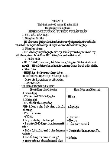 Kế hoạch bài dạy Tiếng Việt + Toán 3 (Kết nối tri thức) - Tuần 13 - Năm học 2024-2025 - Hoàng Thị Như Uyên