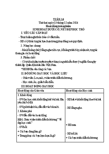 Kế hoạch bài dạy Tiếng Việt + Toán 3 (Kết nối tri thức) - Tuần 16 - Năm học 2024-2025 - Hoàng Thị Như Uyên