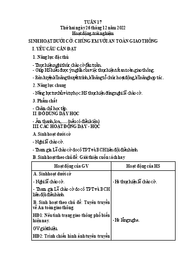 Kế hoạch bài dạy Tiếng Việt + Toán 3 (Kết nối tri thức) - Tuần 17 - Năm học 2022-2023 - Hoàng Thị Như Uyên