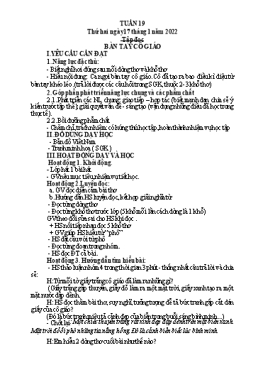 Kế hoạch bài dạy Tiếng Việt + Toán 3 (Kết nối tri thức) - Tuần 19 - Năm học 2021-2022 - Hà Thị Hiên