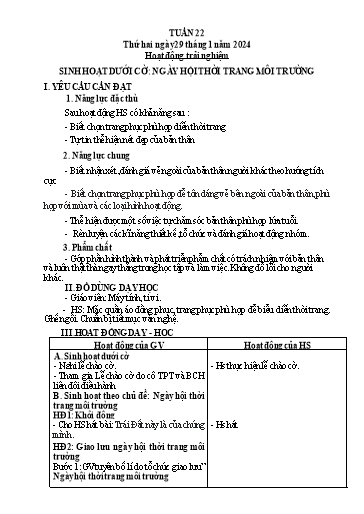 Kế hoạch bài dạy Tiếng Việt + Toán 3 (Kết nối tri thức) - Tuần 22 - Năm học 2023-2024 - Hà Thị Hiên