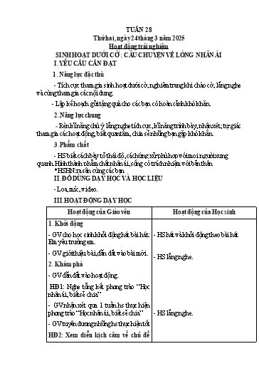 Kế hoạch bài dạy Tiếng Việt + Toán 3 (Kết nối tri thức) - Tuần 28 - Năm học 2024-2025 - Hoàng Thị Như Uyên