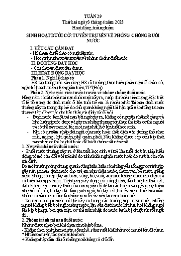Kế hoạch bài dạy Tiếng Việt + Toán 3 (Kết nối tri thức) - Tuần 29 - Năm học 2022-2023 - Hoàng Thị Như Uyên