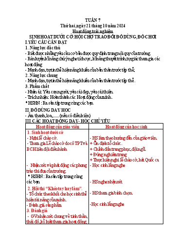 Kế hoạch bài dạy Tiếng Việt + Toán 3 (Kết nối tri thức) - Tuần 7 - Năm học 2024-2025 - Hoàng Thị Như Uyên