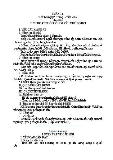 Kế hoạch bài dạy Tiếng Việt + Toán 4 - Tuần 14 - Năm học 2022-2023 - Phạm Thị Hương Giang