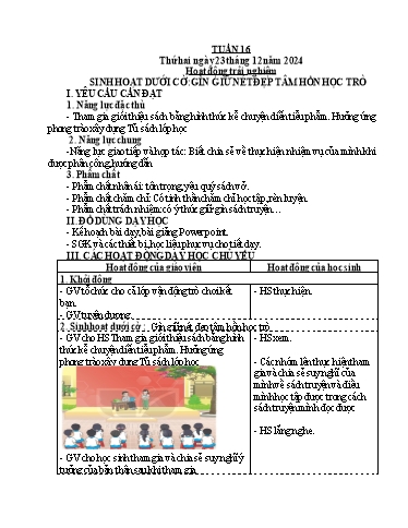 Kế hoạch bài dạy Tiếng Việt + Toán 4 - Tuần 16 - Năm học 2024-2025 - Phan Đình Khôi