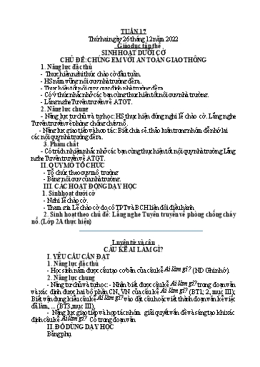 Kế hoạch bài dạy Tiếng Việt + Toán 4 - Tuần 17 - Năm học 2022-2023 - Phan Đình Khôi