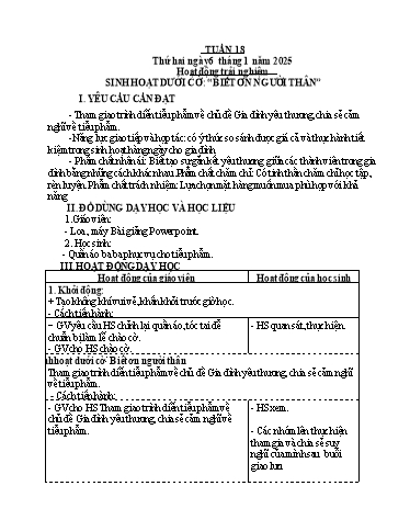 Kế hoạch bài dạy Tiếng Việt + Toán 4 - Tuần 18 - Năm học 2024-2025 - Phạm Thị Hương Giang