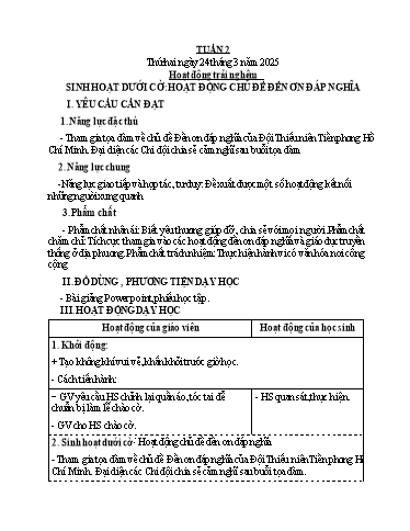 Kế hoạch bài dạy Tiếng Việt + Toán 4 - Tuần 2 - Năm học 2024-2025 - Phan Đình Khôi