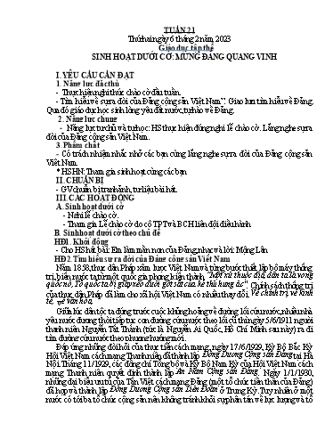 Kế hoạch bài dạy Tiếng Việt + Toán 4 - Tuần 21 - Năm học 2022-2023 - Phạm Thị Hương Giang