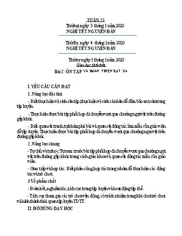 Kế hoạch bài dạy Tiếng Việt + Toán 4 - Tuần 21 - Năm học 2024-2025 - Phan Đình Khôi