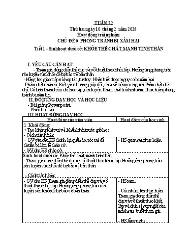 Kế hoạch bài dạy Tiếng Việt + Toán 4 - Tuần 22 - Năm học 2024-2025 - Phan Đình Khôi