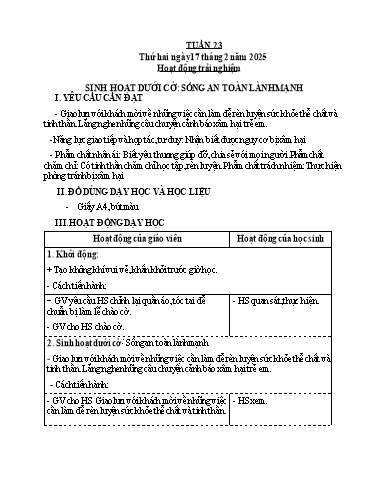 Kế hoạch bài dạy Tiếng Việt + Toán 4 - Tuần 23 - Năm học 2024-2025 - Phan Đình Khôi