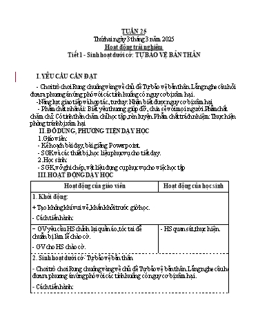Kế hoạch bài dạy Tiếng Việt + Toán 4 - Tuần 25 - Năm học 2024-2025 - Phan Đình Khôi