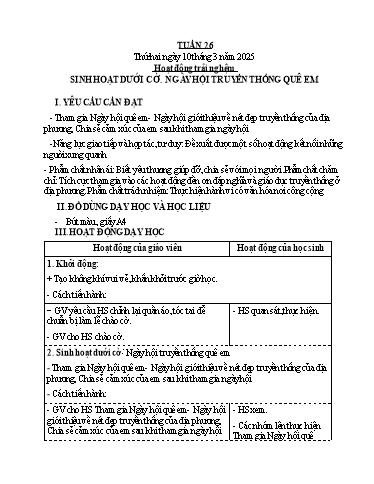 Kế hoạch bài dạy Tiếng Việt + Toán 4 - Tuần 26 - Năm học 2024-2025 - Phan Đình Khôi