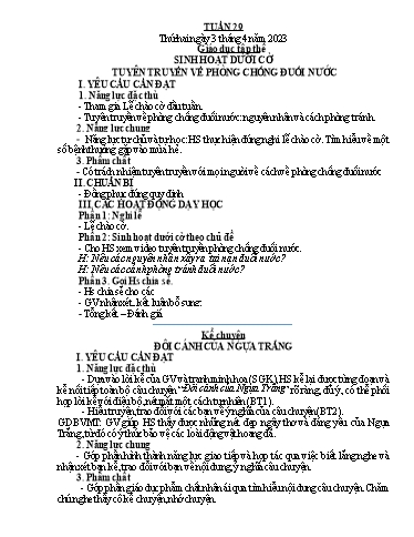 Kế hoạch bài dạy Tiếng Việt + Toán 4 - Tuần 29 - Năm học 2022-2023 - Phan Đình Khôi