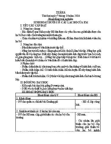 Kế hoạch bài dạy Tiếng Việt + Toán 4 - Tuần 5 - Năm học 2024-2025 - Phan Đình Khôi