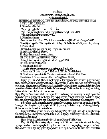 Kế hoạch bài dạy Tiếng Việt + Toán 4 - Tuần 6 - Năm học 2022-2023 - Phan Đình Khôi