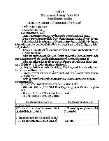 Kế hoạch bài dạy Tiếng Việt + Toán 4 - Tuần 7 - Năm học 2024-2025 - Phạm Thị Hương Giang