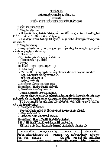 Kế hoạch bài dạy Tiếng Việt + Toán 5 - Tuần 13 - Năm học 2021-2022 - Phạm Thị Hương Giang