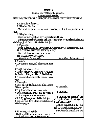 Kế hoạch bài dạy Tiếng Việt + Toán 5 - Tuần 14 - Năm học 2024-2025 - Phan Thị Hồng Thương